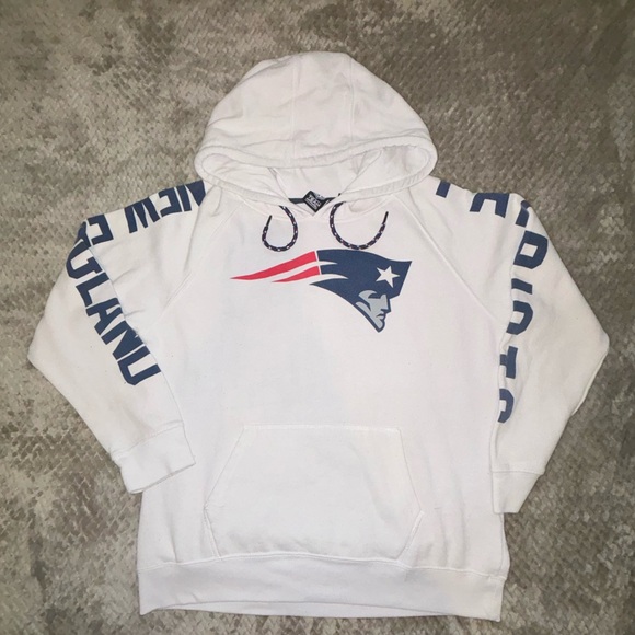 NFL New England Patriots white logo HOODIE size XL - Picture 5 of 5